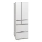 MITSUBISHI MR-MZ49K-W グランドリネンホワイト 中だけひろびろ大容量 MZシリーズ 冷蔵庫 (485L・フレンチドア)