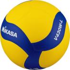 MIKASA V430W-L волейбол тренировка лампочка легкий 4 номер ( ученик начальной школы для ) приклеивание желтый / голубой 