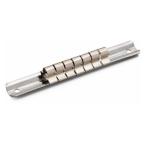 デイトナ D18924 ソケットホルダー スチール製 差込角3/8インチ ソケットレール クリップ7個付き