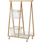 ショッピングバスケット キャリーバスケットハンガー R リヴ ホワイト 弘益 LIV-CR3(WH) メーカー直送