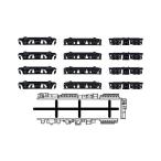 グリーンマックス 8520 動力台車枠・床下機器セット A-34 (DT12/13/14+8596BМ)