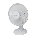 扇風機 風量3段階 首振り 卓上扇風機 テクノス TEKNOS KI-1003(W) ホワイト