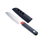 富士カトラリー FK-405 黒 ケント 果物ナイフ（サヤ付・100mm）