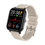 スマートウォッチ スマートR Q-9PRO ベージュ 腕時計 時計 レディース メンズ 歩数計 防水 運動 睡眠 血中酸素 心拍数 健康管理 誕生日 新生活 プレゼント Q9PRO