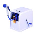 ホースリール 30ｍ おしゃれ コンパクト 洗車 水やり ガーデニング グリーンライフ PRC-30GN ウェイビーキューブ30 Gノズル