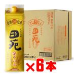 ショッピング金麦 地域別 送料無料 田苑 麦 金ラベル 20度1800mlパック 合計6本セット 田苑酒造 長期貯蔵麦焼酎 鹿児島県 お酒 御歳暮 爆買