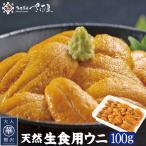 ショッピング父の日 天然ウニ 雲丹 Aランク 100g 添加物不使用 うに 生食用【冷凍便】 母の日 父の日