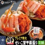 【グルメ評論家推薦!雑誌掲載商品】プレミア特大 セイコガニ 1個 香箱蟹 甲羅盛り せいこ蟹 数量限定 ギフト 1個 カニ面にも【冷凍便】 越前がに 爆買