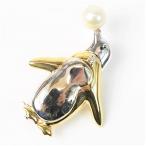 【美品】ミキモト　ブローチ　