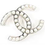 【美品】シャネル　ブローチ　ココマーク　パール