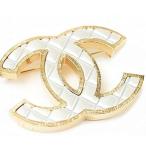 【美品】シャネル　ブローチ　マトラッセ ココマーク