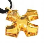 バカラ クロス K18 750 クリスタル ネックレス【美品】