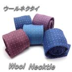 ショッピングわけアリ ネクタイ ウール わけアリ アウトレット 秋冬 ドット オシャレプレゼント 贈り物 クリスマス メール便 対応 wlt-016