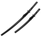 アウトレット品 模造刀大小2本セット 黒石目 竜刀身 21ya1979