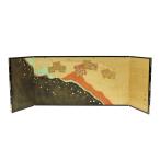 ショッピング15号 アウトレット品 インテリア 屏風単品 15号 王朝絵巻 三曲本仕立 25a-ya-0247