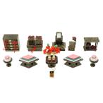 ショッピング雛人形 アウトレット品 雛人形 道具単品 20号 雛道具6点セット 唐草ひいな遊び 25a-ya-0321