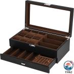  высококлассный 2 слой из дерева кейс для часов THKJ наручные часы очки ювелирные изделия место хранения box аксессуары место хранения модный красивый .tei Lee ходить на работу посещение школы популярный внимание item популярный item 