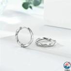  серьги мужской обруч серьги серьги-кольца кручение нержавеющая сталь 2.5g обе уголок 2 шт. комплект 