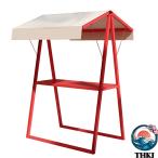  ручная тележка Booth складной магазин шт. комплект металлический выдерживаемая нагрузка 250kg ширина 150/200× глубина 100× высота 220cm большая вместимость compact проект временный дисплей подставка продажа в магазине временный ручная тележка se