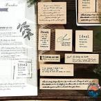  из дерева резина печать комплект 8 шт. комплект из дерева штамп английский язык retro блокнот дневник 