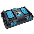 Hipoke DC18RD 互換充電器 2口充電器 対応 マキタ リチウムイオンバッテリBL1430 BL1440 BL1450 BL1460 BL1