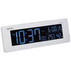 セイコー クロック 目覚まし時計 電波 デジタル 交流式 カラー液晶 シリーズC3 白 DL205W SEIKO