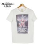 ショッピングAbercrombie 50%OFF アバクロ Abercrombie & Fitch メール便で送料無料 S/S Tシャツ T shirts　 Xmas クリスマス　　メンズ オフホワイト S size 正規品