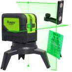Huepar 2ライン グリーン レーザー墨出し器 2ポイント 緑色 クロスラインレーザー 自動水平調整機能 高輝度 ライン出射角110°＆