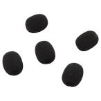 GONKISS Mike sponge Mike windshield pin Mike broadcast (5 piece set black )