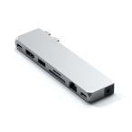 Satechi USB-C Proハブ Max 8in2 (シルバー) USB4 HDMI USB-A/Cデータ イーサネット SD 音声ジ