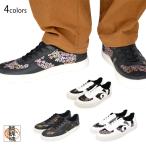 金襴切替スニーカー 絡繰魂 251901 和柄 和風 靴 金襴 桜 サクラ シューズ メンズ からくり