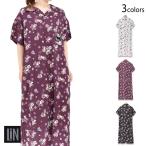 ラミ＆アール猫柄半袖シャツワンピー...