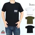 GTBデニムポケット半袖Tシャツ桃...