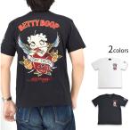 ショッピングhardy Ed Hardy×BETTY 天竺半袖Tシャツ サクラスタイルセレクション BED-2503 エドハーディー ベティーちゃん 刺繍