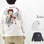 ショッピングhardy Ed Hardy×BETTY 天竺ロングTシャツ サクラスタイルセレクション BED-2507 エドハーディー ベティーちゃん 刺繍