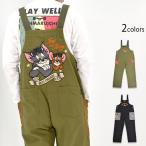 TOM&JERRY×ne балка ma Индия вышивка комбинезон NEVER MIND TJN-2609 Tom to Jerry унисекс 