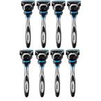 シック正規品  シック 5枚刃 ハイドロ5 カスタム ハイドレート ホルダー 本体 8本 替刃8コ付（替刃8コは本体に装着済み）