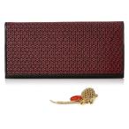 Yahoo! Yahoo!ショッピング(ヤフー ショッピング)印伝 長財布 INDEN 【 小桜 印傳 財布 】 和装 札入れ ウォレット 日本製 ユニセックス （黒地・赤漆）