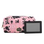 フルラ FURLA ポーチ メイクポーチ ミラー付き EAZ4 1055933 DIGIT L COSMETIC CASE ディジット L コスメティック ケース TONI PINK ピンク+ブラック