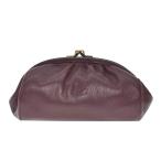 イルビゾンテ IL BISONTE ポーチ マルチケース 化粧ポーチ SCA009 PV0005 PU107 POUCH PLUM ダークパープル系