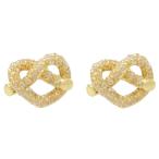 ケイトスペード kate spade ピアス アクセサリー WBRUH891-921 LOVE ME KNOT PAVE MINI STUDS ラブ ミー ノット パヴェ ミニ スタッズ クリア+ゴールド