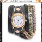 ラメールコレクション 腕時計 ブレスレット レディース メンズ チェーン レザーベルト チェーン ３レイヤー・スタッズ・ラップブレスレット アクセサリー