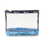 レスポートサック LeSportsac ポーチ 化粧ポーチ マルチポーチ 3373 F263 SEE THRU COSMETIC シースルー コスメティック JACUZZI POUCH クリア+ブルー