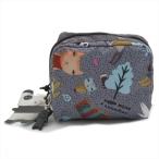 レスポートサック LeSportsac ポーチ コスメポーチ SQUARE COSMETIC DONNA WILSON SINGING IN THE WOODS ドナ・ウィルソンコラボレーション 6701 G372