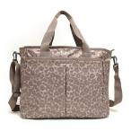 レスポートサック マザーズバッグ 2way LeSportsac 7532 D498 RYAN BABY BAG 斜めがけ ショルダーバッグ マザーバッグ GREY CHEETAH グレイ系+チータ柄