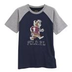 ラルフローレン Ralph Lauren ポロラルフローレン ボーイズサイズ Tシャツ ベールボースTシャツ ラグランスリーブ 323 786323 002 NAVY ネイビー+グレー