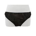 ペーパーショーツ (色 ブラック　サイズ L　ウエスト85cm　50枚入) 使い捨て 紙ショーツ エステ 旅行 入院 スポーツ ゴルフ 災害時