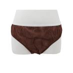 ペーパーショーツ (色 ブラウン サイズ L ウエスト85cm 50枚入) 使い捨て 紙ショーツ エステ 旅行 入院 スポーツ ゴルフ 災害時