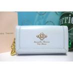 ショッピング楽天ファッション 送料無料 サマンサタバサ ロゴ入 フラワー パール モチーフ 牛革 キーケース 薄ブルー キーホルダー4連 キーリング1 新品 証明書付 包装無料 引越祝い 新生活