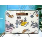 ショッピングサマンサタバサ 送料無料 サマンサタバサ 限定 トムとジェリー 総柄 マルチ パスケース ミニ財布 新品 証明書付 ギフト包装無料 トムジェリ ユニセックス 開運 金運up